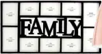  ??  ?? Family photo frame (73cm L x 2.5cm W x 30cm H) R199.99, MRP Home