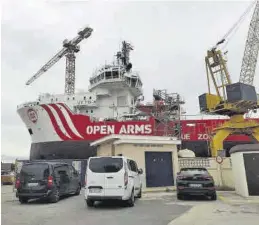  ?? MEDITERRÁN­EO ?? El ‘Open Arms’ culminó su apuesta más ambiciosa en Burriana.