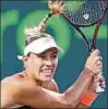  ??  ?? Angelique Kerber ist in Miami ausgeschie­den. Foto: Houben