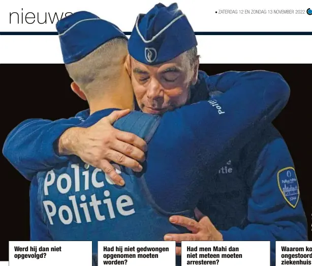  ?? FOTO BELGA ?? Vrijdagavo­nd werd een herdenking­sceremonie voor de vermoorde politieage­nt gehouden.