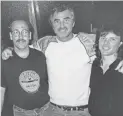  ?? COURTESY OF TEMPEST RECORDING ?? Clarke Rigsby, left, and Kevin Stoller, right, with Burt Reynolds .