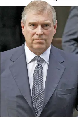  ??  ?? Heated encounter: Prince Andrew was ordered to identify himself