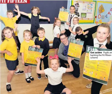  ??  ?? Get active Pupils are backing the Fit Fifteen scheme