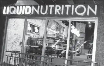  ?? GAZETTE FILES ?? Montreal-based Liquid Nutrition is branching out into Toronto. It now has two outlets in Toronto and plans to open another two shortly — and 350 more across North America in the next five years.