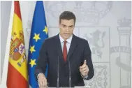  ??  ?? Pacto. Pedro Sánchez anunció que España tendrá control sobre la relación de Gibraltar con la Unión Europea.