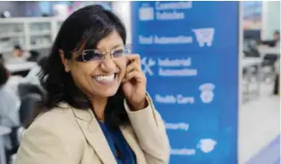  ?? FOTO: STIG B. HANSEN ?? Kritika Murugesan leder prosjektet «10.000 Startups», som har som mål å utvikle nye, innovative selskaper over hele India. Hun er allerede halvveis til målet.