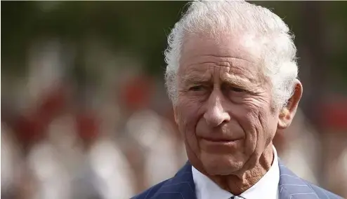  ?? ?? Britain's King Charles III attends a ceremony at the Arc de Triomphe in Paris, Wednesday, September 20, 2023.