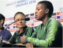  ?? Picture: RONALD MARTINEZ/FIFA via GETTY IMAGES ?? COMPOSED: SA U17 women’s head coach Simphiwe Dludlu of South Africa wants her team to improve.