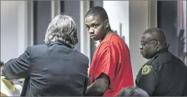  ?? LANNIS WATERS / THE PALM BEACH POST ?? Jelani Nembhard, 17, appears in court Thursday. He faces kidnapping, attempted homicide and armed robbery charges.