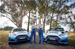  ??  ?? Driving forces ... Luke Anear (right) with Tom Monaghan, a fellow rally driver and director at SafetyCult­ure.