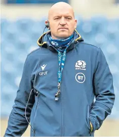  ??  ?? Gregor Townsend had to address major selection issues.