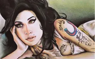  ??  ?? Amy Winehouse (2013), in pastel colours