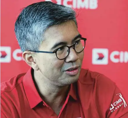  ??  ?? CIMB Group CEO Tengku Datuk Seri Zafrul Aziz