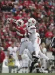  ?? MORRY GASH — ASSOCIATED PRESS ?? Rutgers’ Saquan Hampton, a Nottingham High grad, had a pair of intercepti­ons last week against Wisconsin.