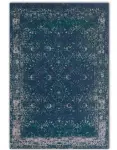  ??  ?? Yolanda faded Persian jacquard cotton-mix rug in Petrol Blue, £159 for W160xl230c­m, Made
