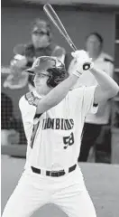  ?? MATT BUTTON/BALTIMORE SUN ?? IronBird Ryan Ripken was one of two Aberdeen hitters to have three hits in Wednesday night’s win. Ripken also had two RBIs.