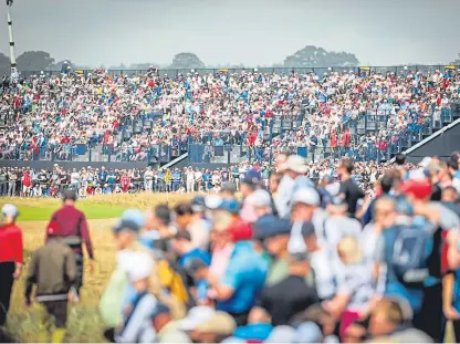  ?? Picture: Kris Miller. ?? The success of the Open at Carnoustie was matched by a wider economic upsurge.