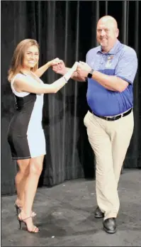  ?? Submitted photo ?? A GOOD CAUSE: Lakeside Superinten­dent Shawn Cook, right, has partnered with Diamond Dance Company owner Jennifer Vaughn for the Women’s Chamber of Commerce fundraiser, Dancin’ for a Cause. The event will be held Oct. 1 and will benefit the Women’s...