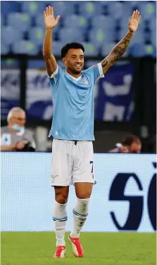  ?? ?? Felipe Anderson, Lazio, per lui un gol e un assist contro il Cagliari