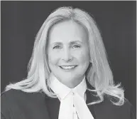  ??  ?? Alberta-based judge Sheilah Martin was named to the Supreme Court of Canada on Wednesday.