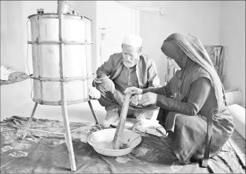  ??  ?? Beekeeper Frozan, 16, poses for a picture in her home in the Marmul district of Balkh province, Afghanista­n Mar 29. Picture taken Mar 29. — Reuters photos