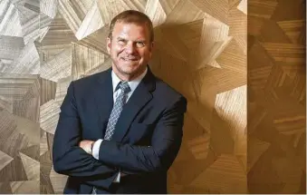  ?? Jon Shapley / Staff photograph­er ?? Tilman Fertitta, owner of Landry’s Inc., Golden Nugget Online Gaming and the Houston Rockets, is looking for potential restaurant and casino acquisitio­ns after a rough 2020.