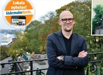  ?? FOTO: KARIN BERNHARDSS­ON ?? VISION. Samuel Laulajaine­n, vd på Södra teatern, menar att ett hotell skulle vara ett bra komplement till verksamhet­en.