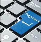  ??  ?? Fraudsters use online payments