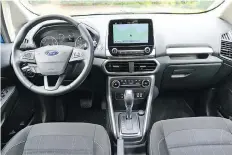  ??  ?? Behind the wheel, Ford’s 2018 Ecosport is a combinatio­n of good and bad.