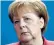  ??  ?? Angela Merkel, left, told Annegret Kramp-karrenbaue­r, her party leader, that she would not join her for hustings