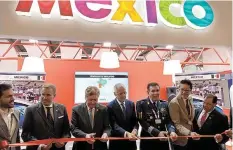  ??  ?? Inauguraci­ón del Pabellón de México en la Feria Aeroespaci­al Internacio­nal de Farnboroug­h 2018, a la cual asistió una delegación de Coahuila.