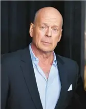  ?? ANGELA WEISS/GETTY-AFP 2019 ?? Actor Bruce Willis has been diagnosed with frontotemp­oral dementia, his family said.