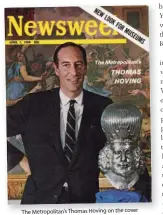  ??  ?? The Metropolit­an’s Thomas Hoving on the cover of Newsweek in 1968.