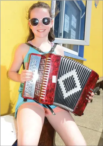  ??  ?? Rita Fitzpatric­k, Knocknagre­e performed at Feis Laitiaran in Cullen. Photos: John Tarrant