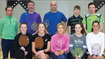  ??  ?? The Kerry team that took part in the Butterfiel­d Cup Badminton Competitio­n in Killarney last Sunday. Front, l-r: Maeve Twomey, Niamh Hickey, Edel Kenny, Elaine Hudson and Sinead Galvin. Back, l-r: Billy Lacey, Manager, Gio Gaudino, Tom Bourke, Christophe­r O’Donoghue and Fergal Hannon.