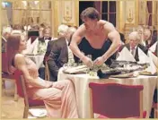  ?? Magnolia Pictures ?? AS OLEG, a performanc­e artist in “The Square,” Terry Notary acts beastly at an art gala dinner.