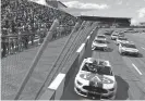  ??  ?? NASCAR iracing series raced a simulation at North Wilkesboro Speedway, a NASCAR venue from 1949 to 1996.