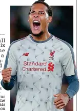  ?? GETTY IMAGES ?? None shall pass: Van Dijk is in imperious form