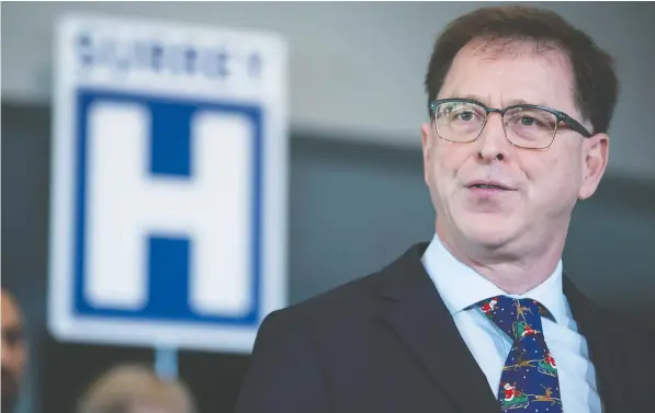  ?? Darryl Dyck/THE caNaDIaN PrESS ?? B.C. Health Minister Adrian Dix says it's important that people follow public health orders and other pandemic precaution­s to reduce pressure on the hospital system. Most surgeries postponed last spring by COVID shutdowns have now been completed.