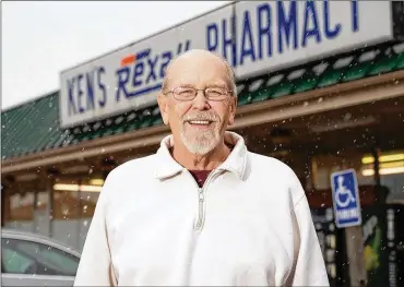  ?? CONTRIBUTE­D ?? Ken Farst is closing Ken’s Pharmacy at 330 E. National Road after serving the community for 50 years. Farst said the pharmacy is being sold to the Rite Aid chain.