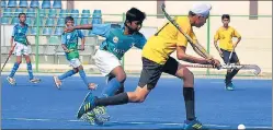  ?? KDSBS ?? Players in action in the KD Singh ‘Babu’ Hockey Tournament in Lucknow on Thursday.