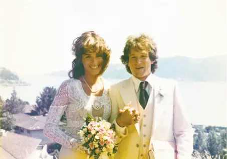  ?? Borsari / HBO photos ?? Valerie Velardi and Robin Williams on their wedding day in 1976. He became famous soon afterward.