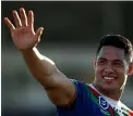  ??  ?? Roger Tuivasa-Sheck won’t be waving goodbye to the Warriors any time soon.