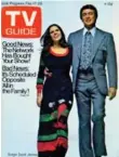  ?? TV GUIDE ?? McMillan and Wife’s Susan Saint James and Rock Hudson on the cover of a 1973 issue of TV Guide .