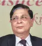  ??  ?? Chief Justice of India Dipak Misra