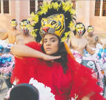  ?? DANI MURILLO ?? Protest is a way of life for Colombian-canadian singer-songwriter Lido Pimienta. “I'm an artist who comes from exploited communitie­s on my mother and father's side,” she says. “All I know is to make something beautiful out of something horrific. That's the way I'm able to resist.”