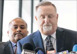  ?? Jose M. Osorio Chicago Tribune ?? DEFENSE ATTORNEY Nishay Sanan, left, argued that John Bills was the fall guy. Bills said, “I was a mid-level manager who was directed by my superiors.”