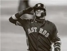  ?? Godofredo A. Vásquez / Staff photograph­er ?? First baseman Yuli Gurriel has repeatedly said he would love to return, but the Astros may want to move on from the 36-year-old.