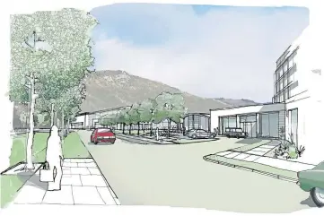  ??  ?? ARTIST’S IMPRESSION: The proposed £33.8 million leisure developmen­t at Kinfauns.