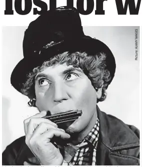  ??  ?? Monkey business: Harpo Marx chose not to speak in character